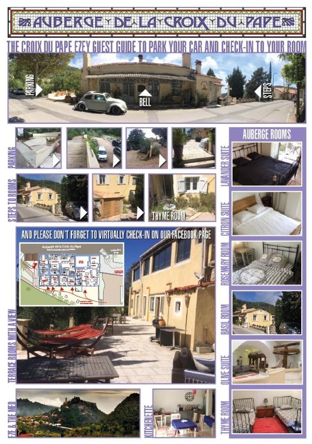 Auberge De La Croix Du Pape Èze Εξωτερικό φωτογραφία